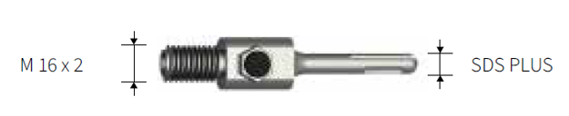 Imagen de VASTAGO SDS PLUS PARA COPA WIDIA M22 220 MM KRINO