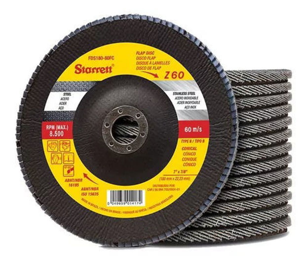 Imagen de DISCO FLAP DE ZIRCONIO STARRETT