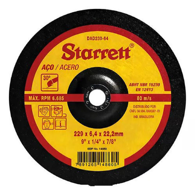Imagen de DISCO DESBASTE PARA METAL STARRETT