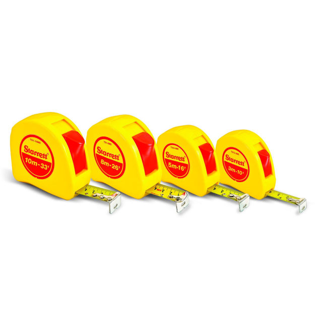 Imagen de CINTA METRICA 10 MTS (CENTIMETRO/PULGADA) STARRETT