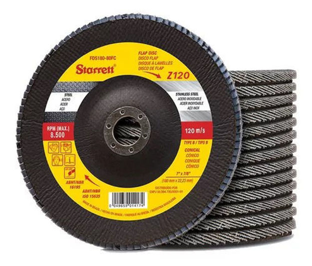 Imagen de DISCO FLAP DE ZIRCONIO STARRETT