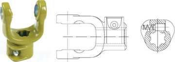 Imagen de HORQUILLA EXTERIOR 1.3/8" Z21 PARA CARDAN 1005