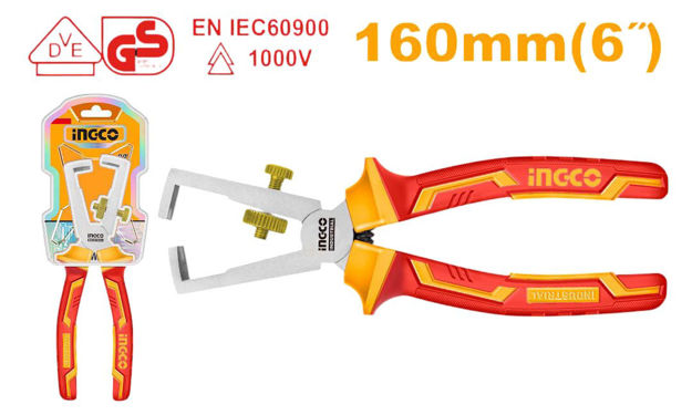 Imagen de ALICATE AISALDO PELA CABLE 6" 1000V INGCO