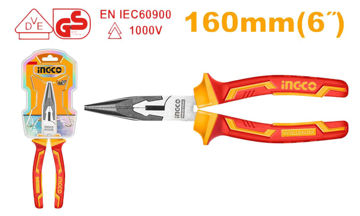 Imagen de ALICATE PUNTA FINA AISLADO 1000V 6" INGCO