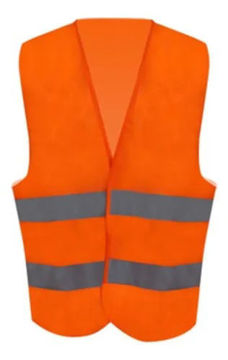 Imagen de CHALECO NARANJA CON BANDAS REFLECTIVO INGCO