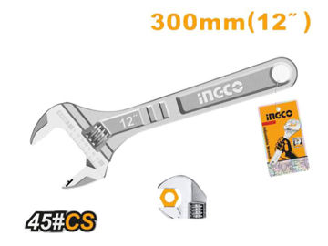 Imagen de LLAVE FRANCESA AJUSTABLE 12" INGCO
