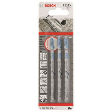 Imagen de HOJA CALAR METAL/MADERA (3UNID) T123X BOSCH