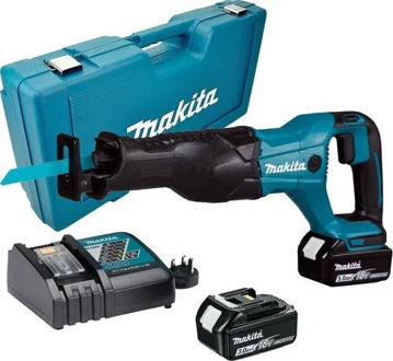 Imagen de SIERRA SABLE A BATERÍA 18V 2 BATERÍAS MAKITA