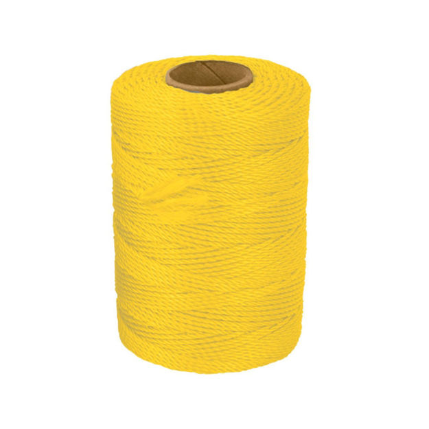 Imagen de HILO POLIPROPILENO ALBAÑIL 165M AMARILLO TRUPER