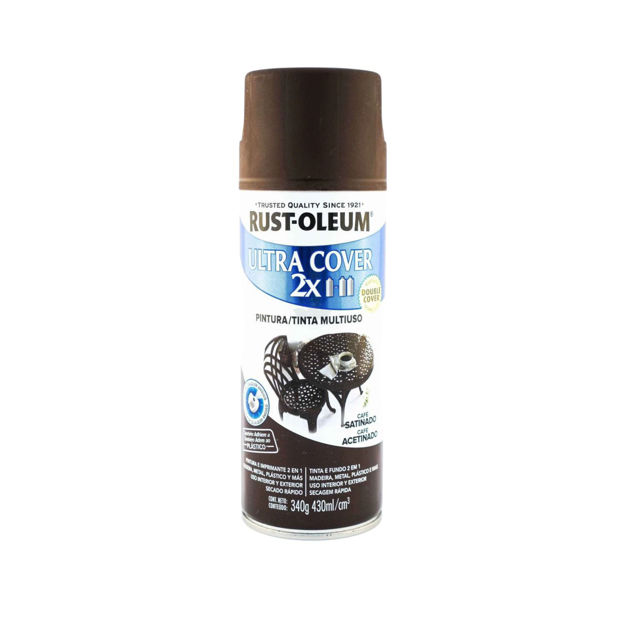 Imagen de AEROSOL ULTRA COVER 2X CAFÉ SATINADO RUST OLEUM