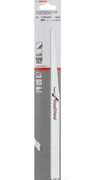 Imagen de HOJA DE SIERRA SABLE PARA MADERA X 5 PIEZAS BOSCH