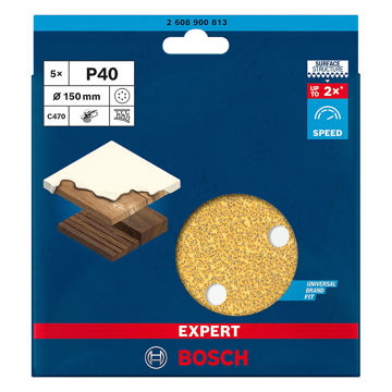 Imagen de DISCO PARA LIJADORA EXCENTRICA 150MM GR.40 BOSCH