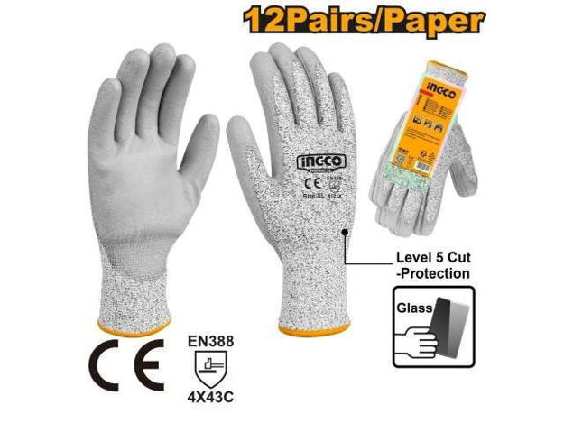 Imagen de GUANTES RESISTENTES A CORTE INGCO TALLE XL