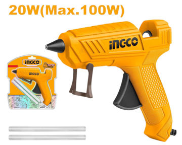 Imagen de PISTOLA PARA APLICAR SILICONA CALIENTE 100W INGCO