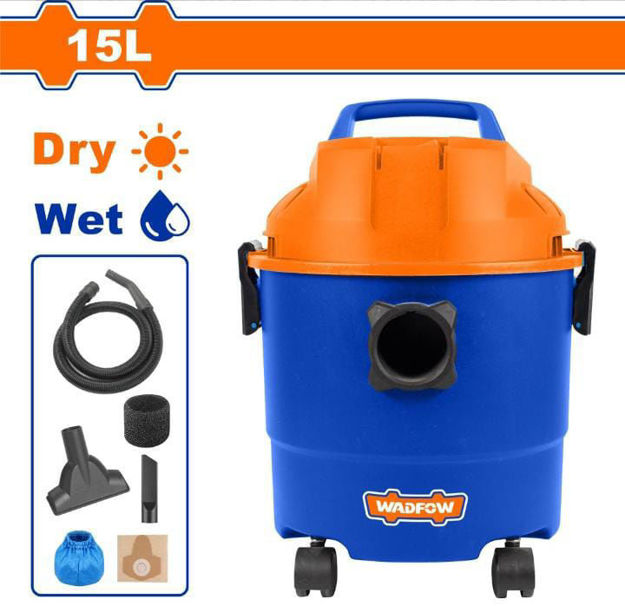 Imagen de ASPIRADORA TACHO PLASTICO 15L. 1200W WADFOW
