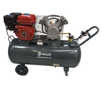 Imagen de COMPRESOR 150L. MOTOR NAFTA 5.5HP NIWA