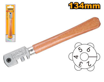 Imagen de CORTA VIDRIOS MANGO MADERA INGCO