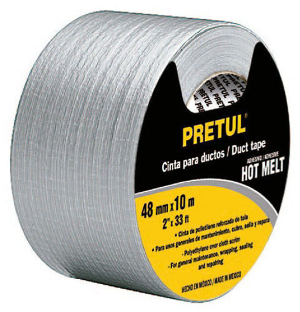 Imagen de CINTA MULTIUSO GRIS TIPO PATO 45 METROS X 48MM PRETUL