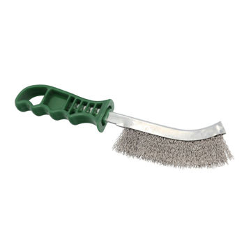 Imagen de CEPILLO DE MANO INOX MANGO VERDE INECO