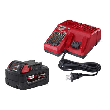 Imagen de KIT CARGADOR + BATERIA 18 V LI-ION MILWAUKEE