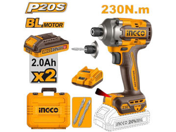 Imagen de ATORNILLADOR DE IMPACTO BATERIA 20V INGCO