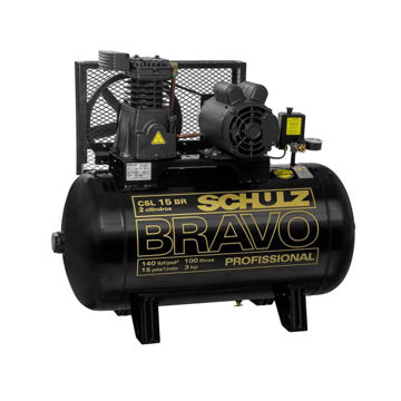 Imagen de COMPRESOR BRAVO 3HP TRIFÁSICO CSL-15BR 200 L SCHULZ
