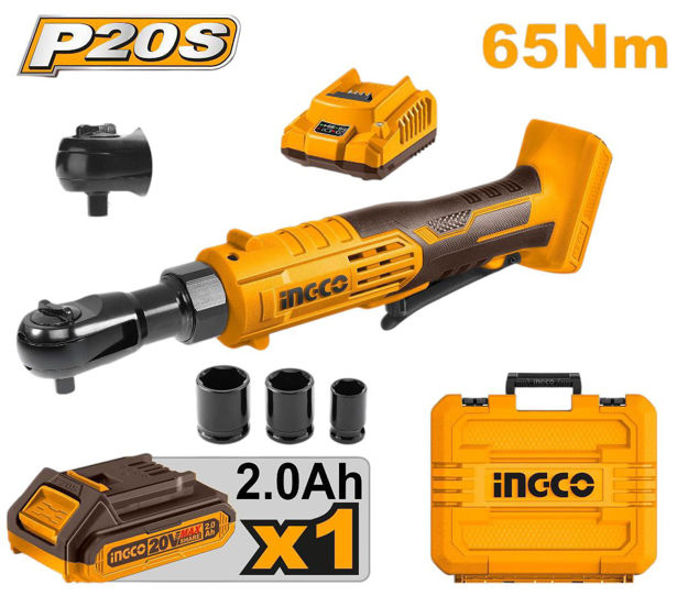 Imagen de LLAVE CRIQUE A BATERIA 20V 3/8" INGCO