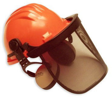 Imagen de CASCO FORESTAL CON MALLA Y PROTECCCIÓN AUDITIVA CLIMAX