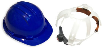 Imagen de CASCO SEGURIDAD CON ARNÉS REGULABLE  AZUL 5-RG CLIMAX