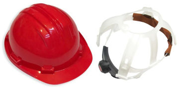 Imagen de CASCO SEGURIDAD CON ARNÉS REGULABLE ROJO 5-RG CLIMAX