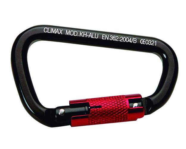 Imagen de MOSQUETON ALUMINIO PARA CINTURON SEGURIDAD TIPO D CLIMAX