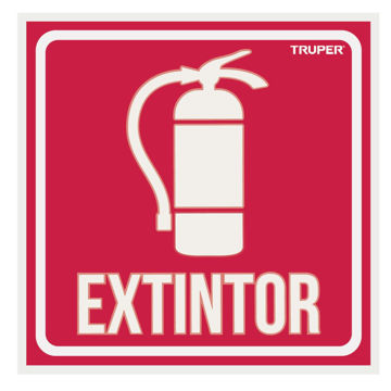 Imagen de CARTEL EXTINTOR FOTOLUMINISCENTE 19X19CM TRUPER