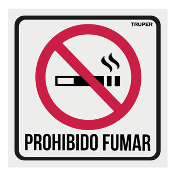 Imagen de CARTEL NO FUMAR 19 X 19 CM TRUPER
