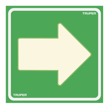 Imagen de CARTEL SEÑALIZACION FLECHA 19 X 19 CM TRUPER