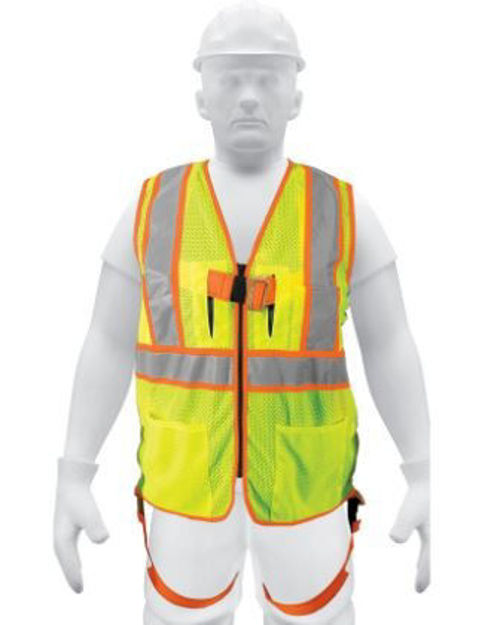 Imagen de CHALECO PARA ARNÉS ALTA VISIBILIDAD AMARILLO TRUPER