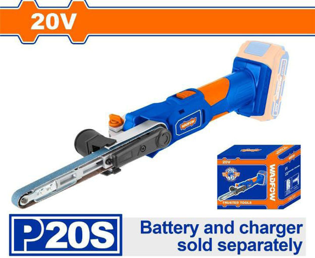 Imagen de MINI LIJADORA BANDA BATERÍA 20V CARCAZA WADFOW