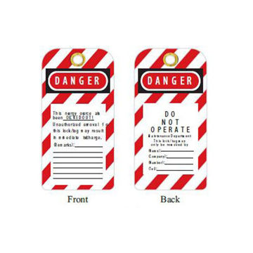 Imagen de TARJETA PLÁSTICA NO OPERAR RESISTENTE AL CALOR BOZZYS