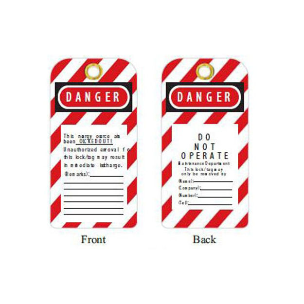 Imagen de TARJETA PLÁSTICA NO OPERAR RESISTENTE AL CALOR BOZZYS