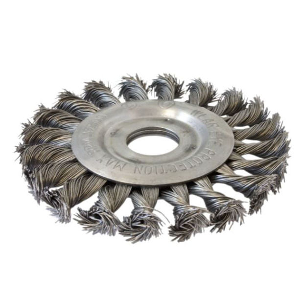 Imagen de CEPILLO CIRCULAR TRENZADO ACERO 178MM INECO