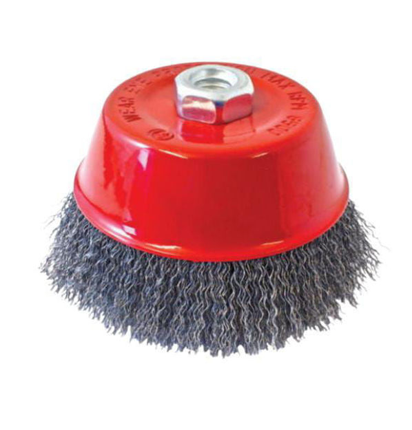 Imagen de CEPILLO COPA ONDULADO ACERO 80MM INECO