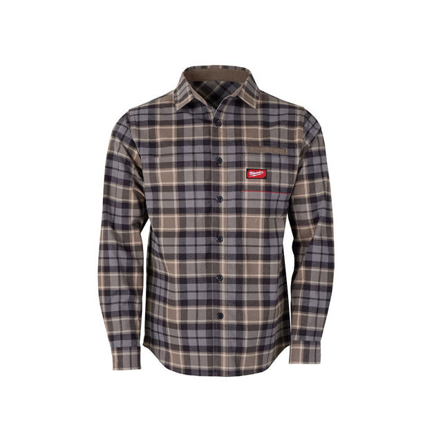 Imagen de CAMISA DE TRABAJO GRIDIRON GRIS TALLE XL MILWAUKEE
