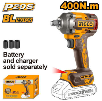 Imagen de LLAVE IMPACTO 1/2" BATERIA 20V (CARCAZA) INGCO