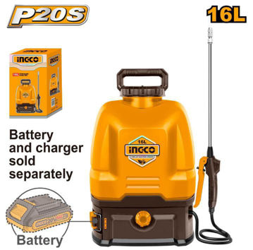 Imagen de PULVERIZADOR MOCHILA BATERÍA 20 V CARCAZA INGCO