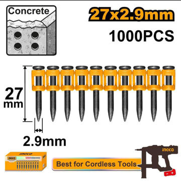 Imagen de CLAVOS CONCRETO 27MM X 2.9MM 1000 UNIDADES INGCO