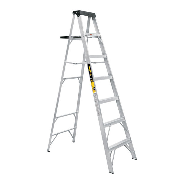 Imagen de ESCALERA ALUMINIO TIJERA 6 ESCALONES EST-36P PRETUL