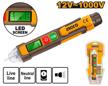 Imagen de DETECTOR DE VOLTAJE AC 12V - 1000V INGCO