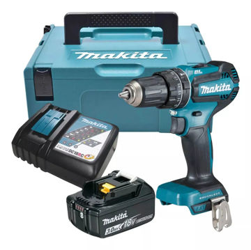 Imagen de TALADRO BATERIA 18V CON PERCUTOR DHP485RF1J MAKITA