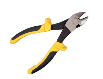 Imagen de PINZA CORTE DIAGONAL PROFESIONAL CON AISLANTE 8" STANLEY