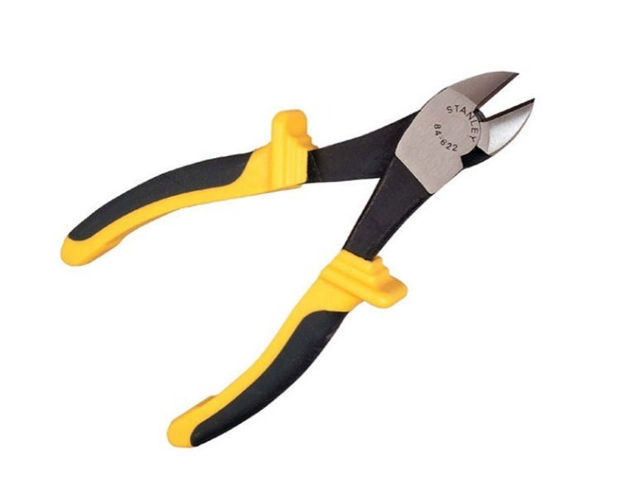 Imagen de PINZA CORTE DIAGONAL PROFESIONAL CON AISLANTE 8" STANLEY
