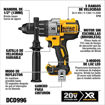 Imagen de TALADRO ATORNILLADOR CON PERCUTOR BATERÍA 20V (CARCAZA) DEWALT